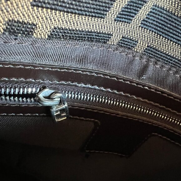 VINTAGE FENDI ZUCCA BAGUETTE CANVAS SHOULDER BAG - Picture 10 of 11